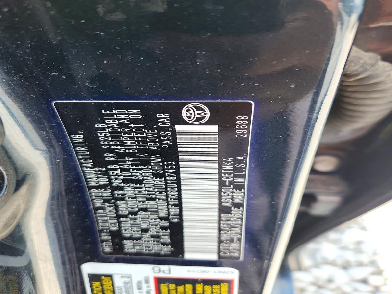 Aukcja sprzedaży 2012 Toyota Camry, vin: 4T1BF1FK6CU187453, numer aukcji: 57534356
