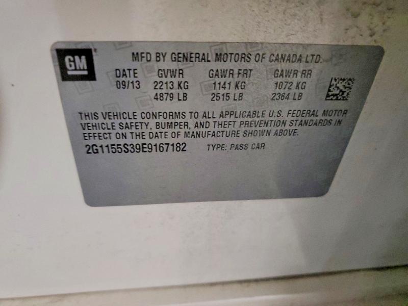 Aukcja sprzedaży 2014 Chevrolet Impala, vin: 2G1155S39E9167182, numer aukcji: 57637436