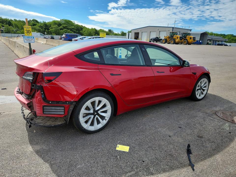 2022 Tesla Model 3 მანქანა იყიდება აუქციონზე, vin: 5YJ3E1EA6NF291151, აუქციონის ნომერი: 56150406