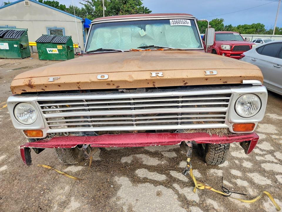 1967 Ford F100 მანქანა იყიდება აუქციონზე, vin: F10YRB16704000000, აუქციონის ნომერი: 55605526