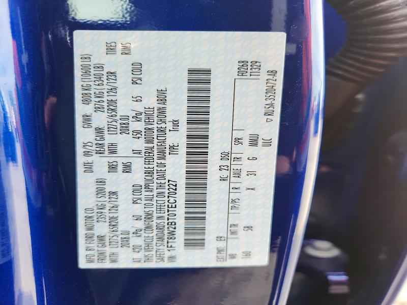 Продажа на аукционе авто 2026 Ford F250, vin: 1FT8W2BT0TEC70227, номер лота: 56471106