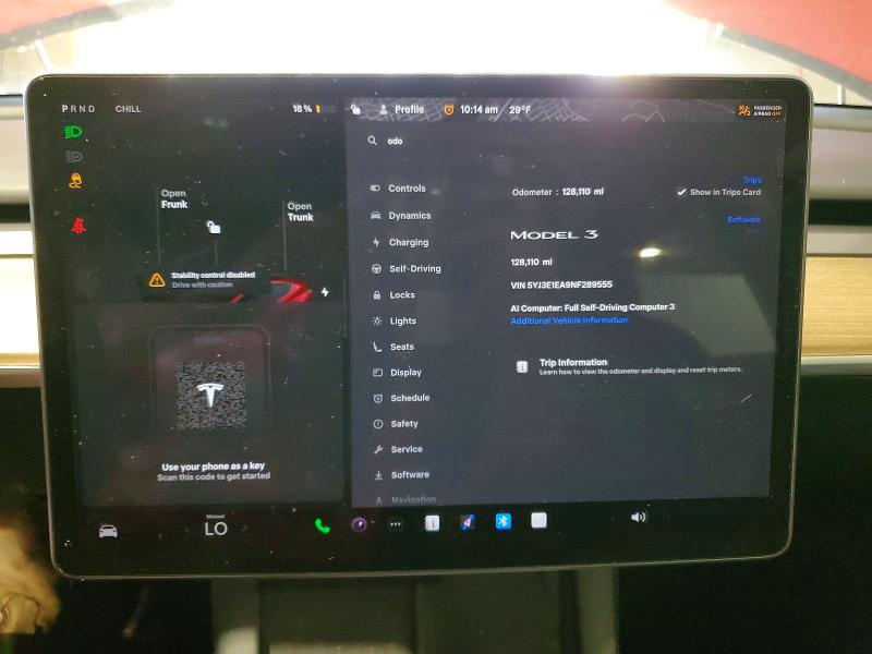 Продажа на аукционе авто 2022 Tesla Model 3, vin: 5YJ3E1EA9NF289555, номер лота: 55599776