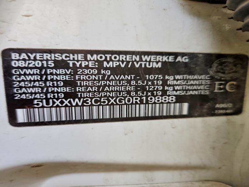 Продажа на аукционе авто 2016 Bmw X4, vin: 5UXXW3C5XG0R19888, номер лота: 55881786