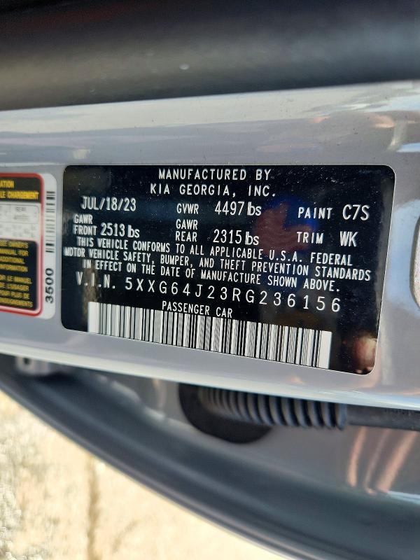 Продаж на аукціоні авто 2024 Kia K5, vin: 5XXG64J23RG236156, номер лоту: 58645116