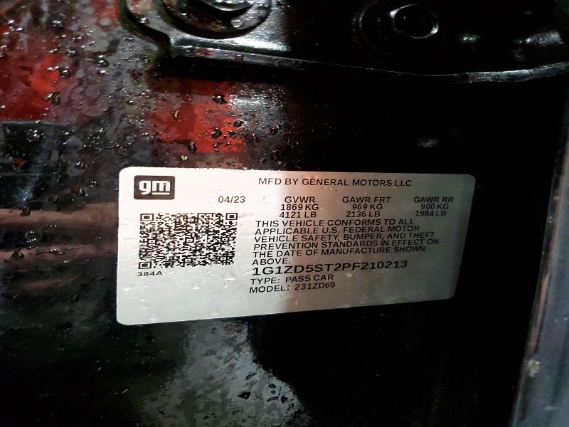 55731986 :رقم المزاد ، 1G1ZD5ST2PF210213 vin ، 2023 Chevrolet Malibu مزاد بيع