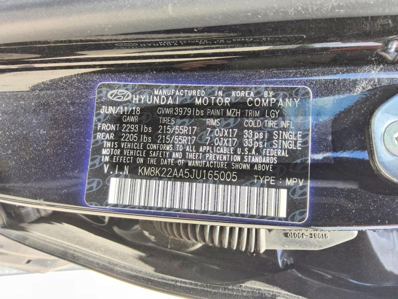 2018 Hyundai Kona მანქანა იყიდება აუქციონზე, vin: KM8K22AA5JU165005, აუქციონის ნომერი: 56344616