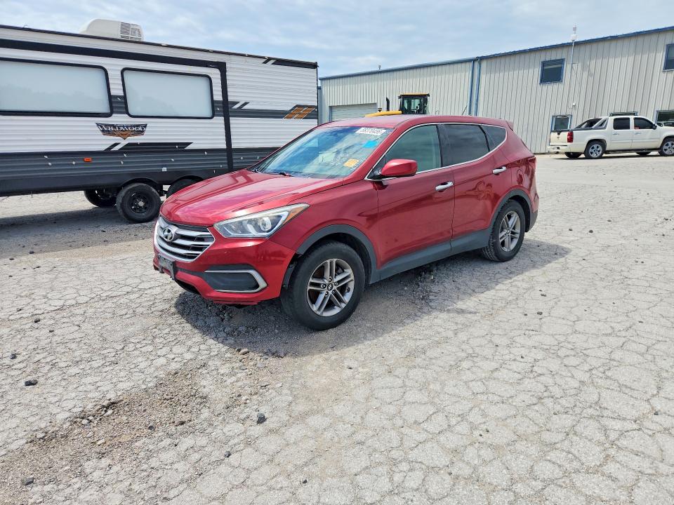 2018 Hyundai Santa Fe Sport მანქანა იყიდება აუქციონზე, vin: 5XYZT3LB4JG545255, აუქციონის ნომერი: 58370456