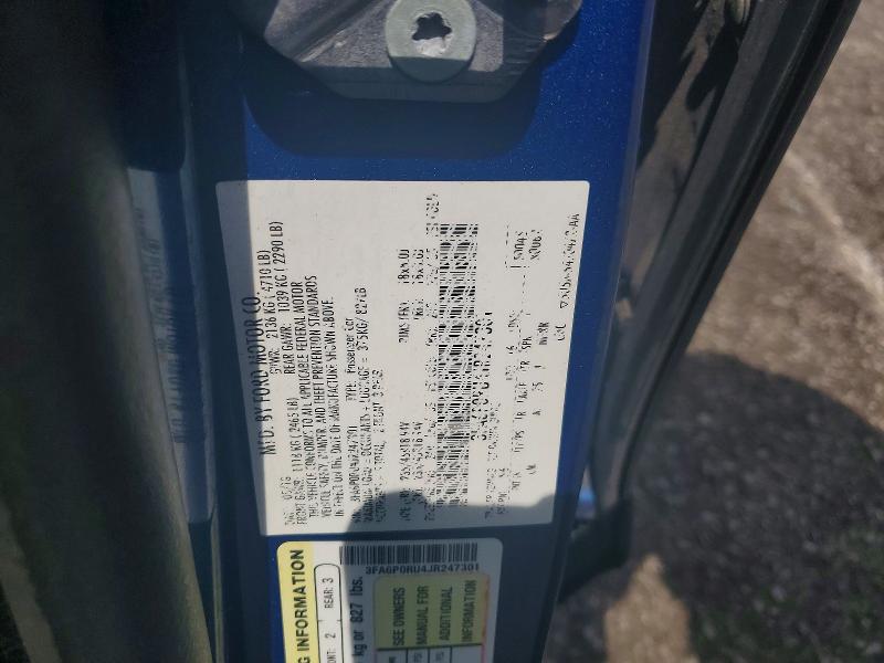 Aukcja sprzedaży 2018 Ford Fusion, vin: 3FA6P0RU4JR247301, numer aukcji: 58928526