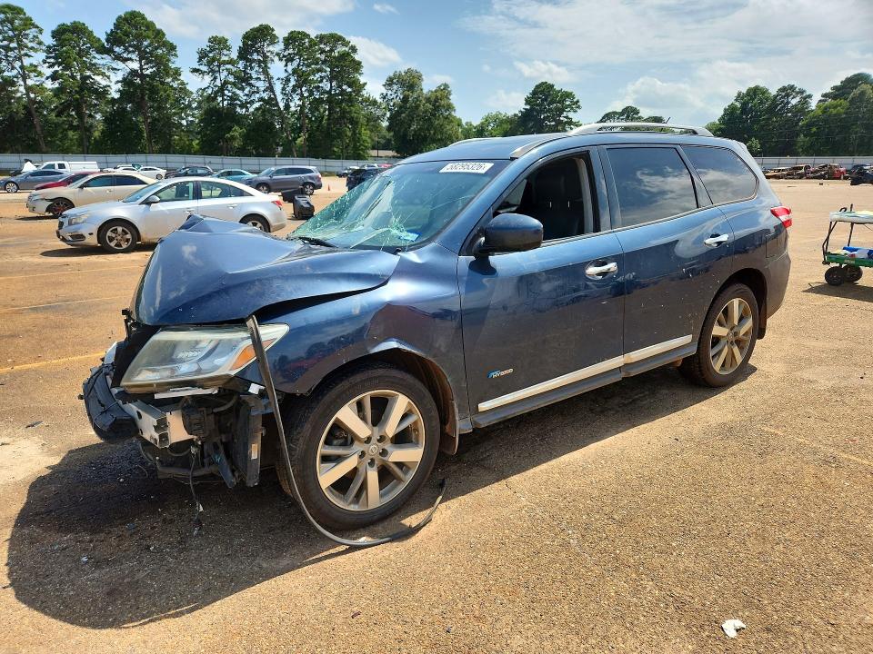 2014 Nissan Pathfinder Hybrid მანქანა იყიდება აუქციონზე, vin: 5N1CR2MN1EC631488, აუქციონის ნომერი: 58295326