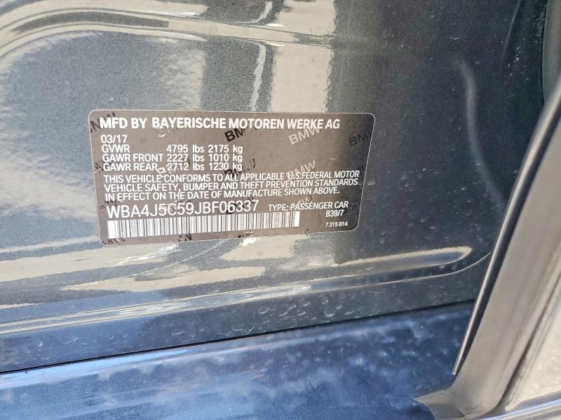 Aukcja sprzedaży 2018 Bmw 440i, vin: WBA4J5C59JBF06337, numer aukcji: 58330176