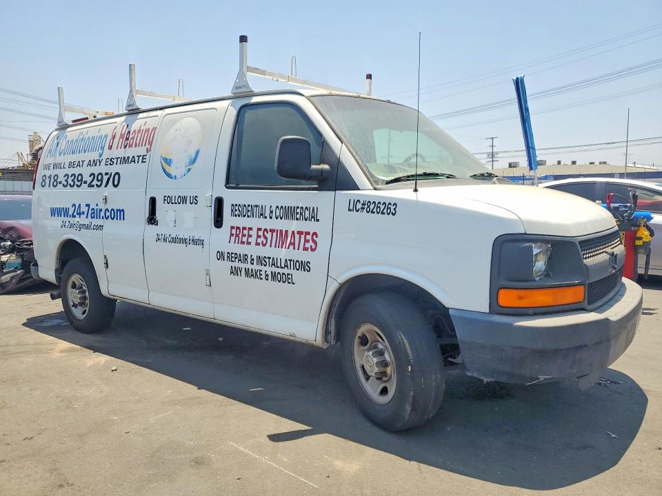 2013 Chevrolet Express G2500 მანქანა იყიდება აუქციონზე, vin: 1GCWGFCA0D1131989, აუქციონის ნომერი: 58599836