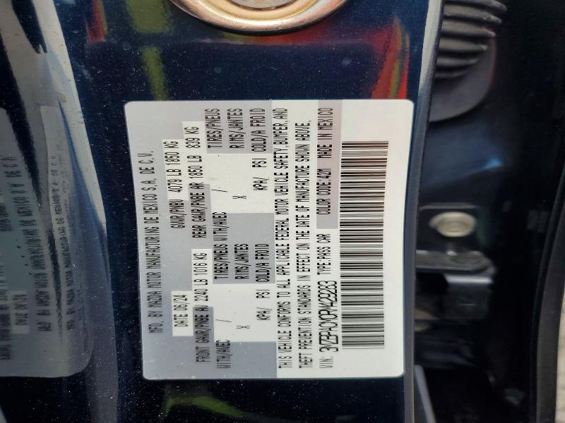 56836306 :رقم المزاد ، 3MZBPACM0RM429283 vin ، 2024 Mazda 3 مزاد بيع