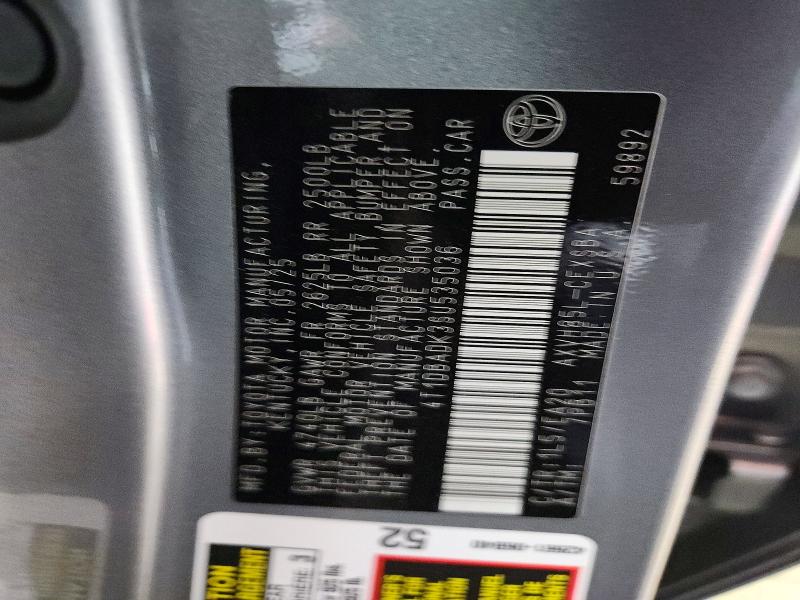 57465866 :رقم المزاد ، 4T1DBADK3SU535036 vin ، 2025 Toyota Camry مزاد بيع