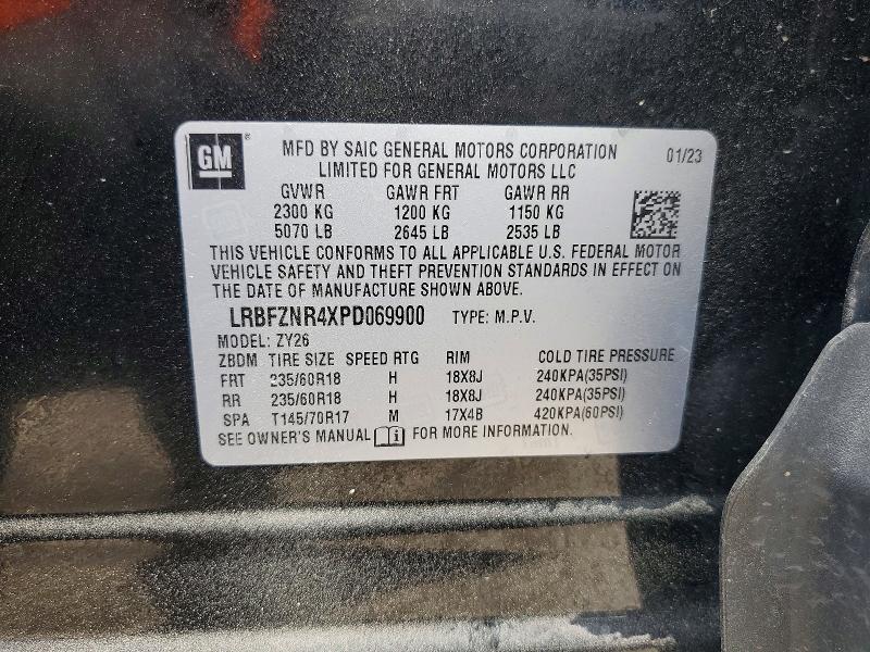 Продаж на аукціоні авто 2023 Buick Envision, vin: LRBFZNR4XPD069900, номер лоту: 56093116