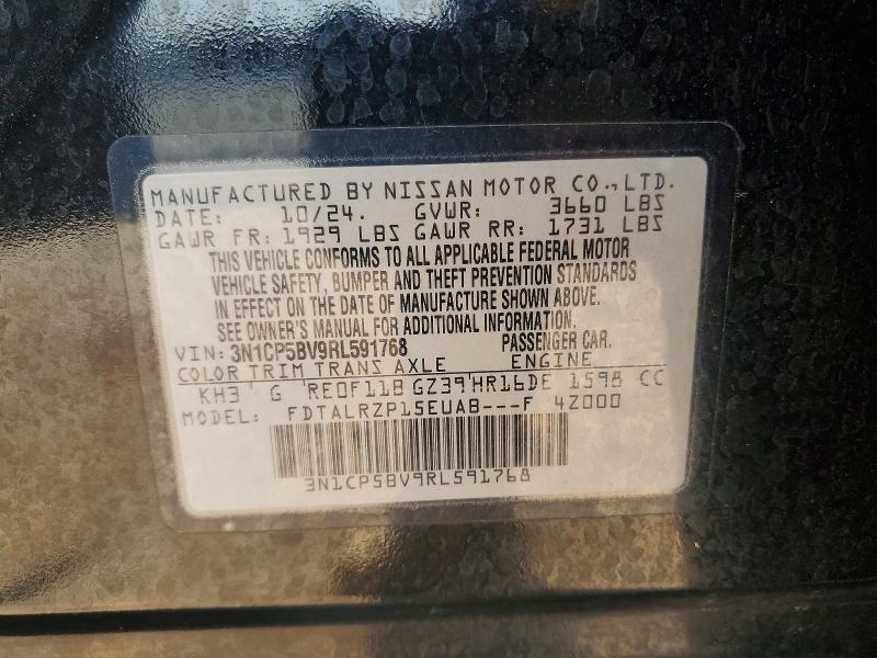 Продаж на аукціоні авто 2024 Nissan Kicks, vin: 3N1CP5BV9RL591768, номер лоту: 58933936