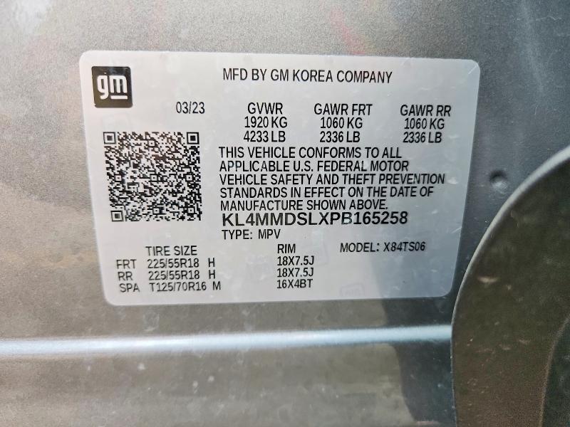 55552976 :رقم المزاد ، KL4MMDSLXPB165258 vin ، 2023 Buick Encore Gx مزاد بيع