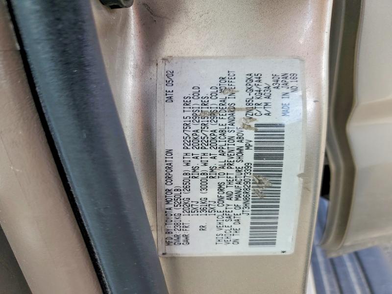 Aukcja sprzedaży 2002 Toyota 4runner, vin: JT3HN86R829073399, numer aukcji: 55812136