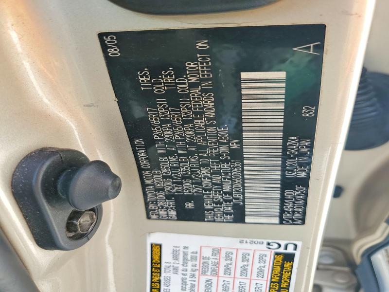 55506306 :رقم المزاد ، JTJBT20X660096361 vin ، 2006 Lexus Gx مزاد بيع