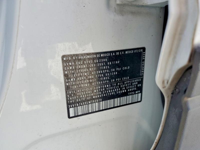 Продаж на аукціоні авто 2020 Volkswagen Tiguan, vin: 3VV1B7AX9LM152879, номер лоту: 55885886