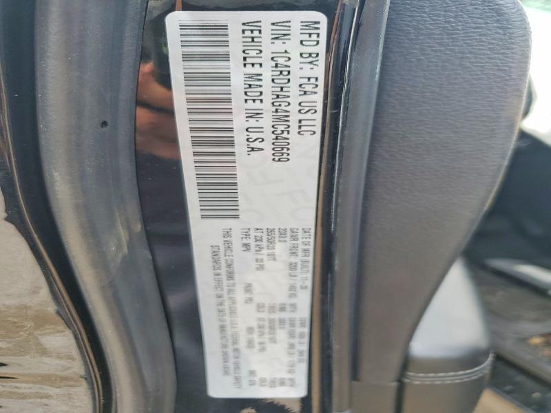 2021 Dodge Durango მანქანა იყიდება აუქციონზე, vin: 1C4RDHAG4MC540669, აუქციონის ნომერი: 57923956