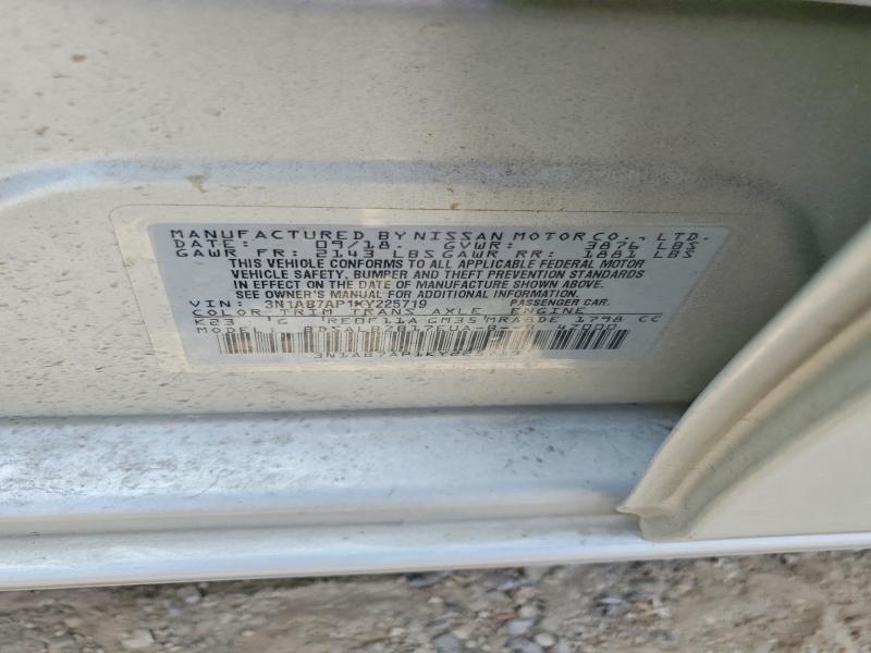 Aukcja sprzedaży 2019 Nissan Sentra, vin: 3N1AB7AP1KY225719, numer aukcji: 58705156