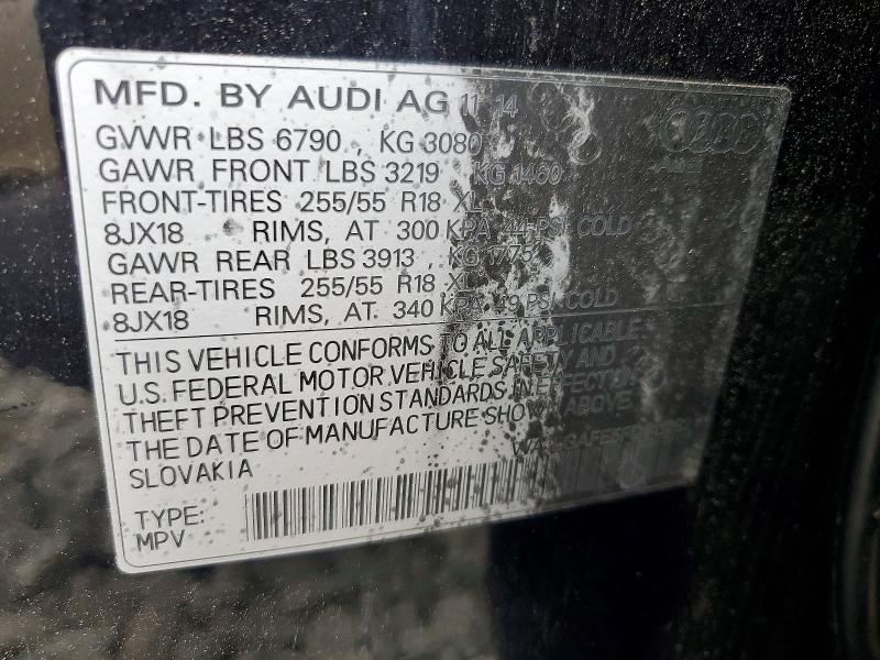 56489606 :رقم المزاد ، WA1LGAFE5FD011282 vin ، 2015 Audi Q7 مزاد بيع