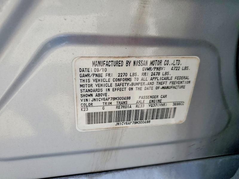 Продаж на аукціоні авто 2011 Infiniti G37 Sedan, vin: JN1CV6AP7BM300498, номер лоту: 55982356
