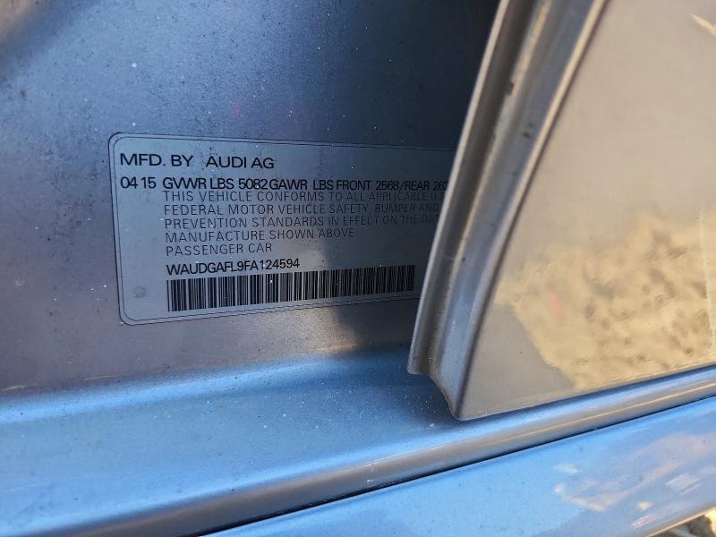 54658726 :رقم المزاد ، WAUDGAFL9FA124594 vin ، 2015 Audi S4 مزاد بيع