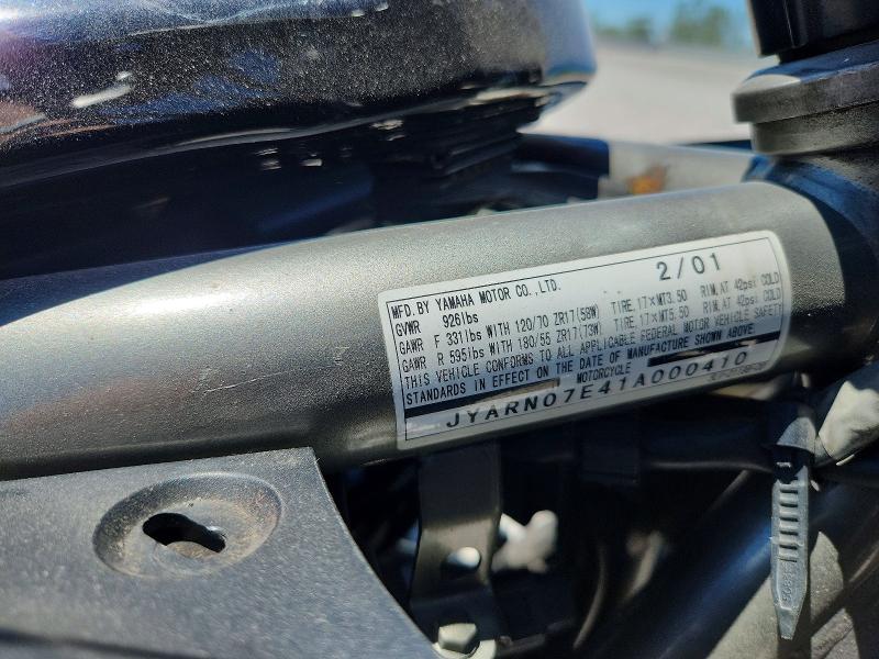 Продаж на аукціоні авто 2001 Yamaha Fzs10, vin: JYARN07E41A000410, номер лоту: 57858626
