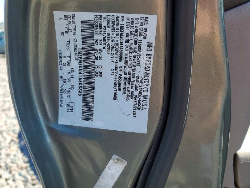 Продажа на аукционе авто 2001 Mercury Sable, vin: 1MEFM50U41A608886, номер лота: 56257466