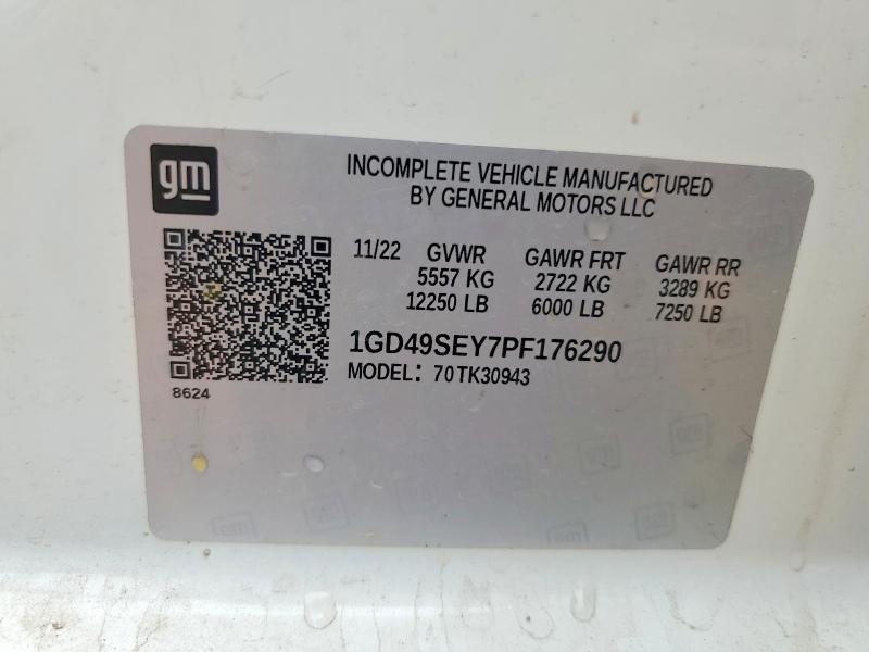 56611796 :رقم المزاد ، 1GD49SEY7PF176290 vin ، 2023 Gmc Sierra مزاد بيع