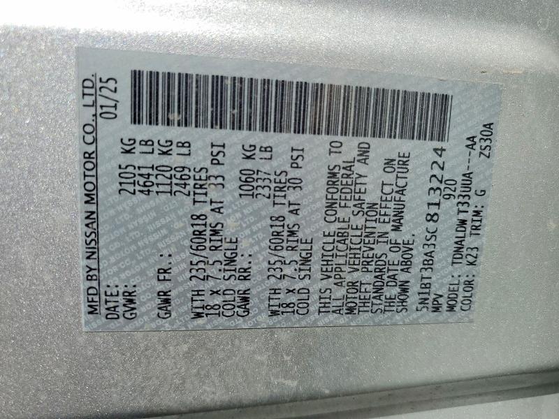 Продаж на аукціоні авто 2025 Nissan Rogue, vin: 5N1BT3BA3SC813224, номер лоту: 58610436