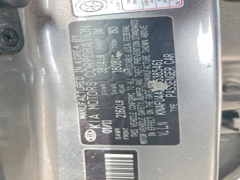 Aukcja sprzedaży 2011 Kia Forte, vin: KNAFU4A26B5385461, numer aukcji: 54959056