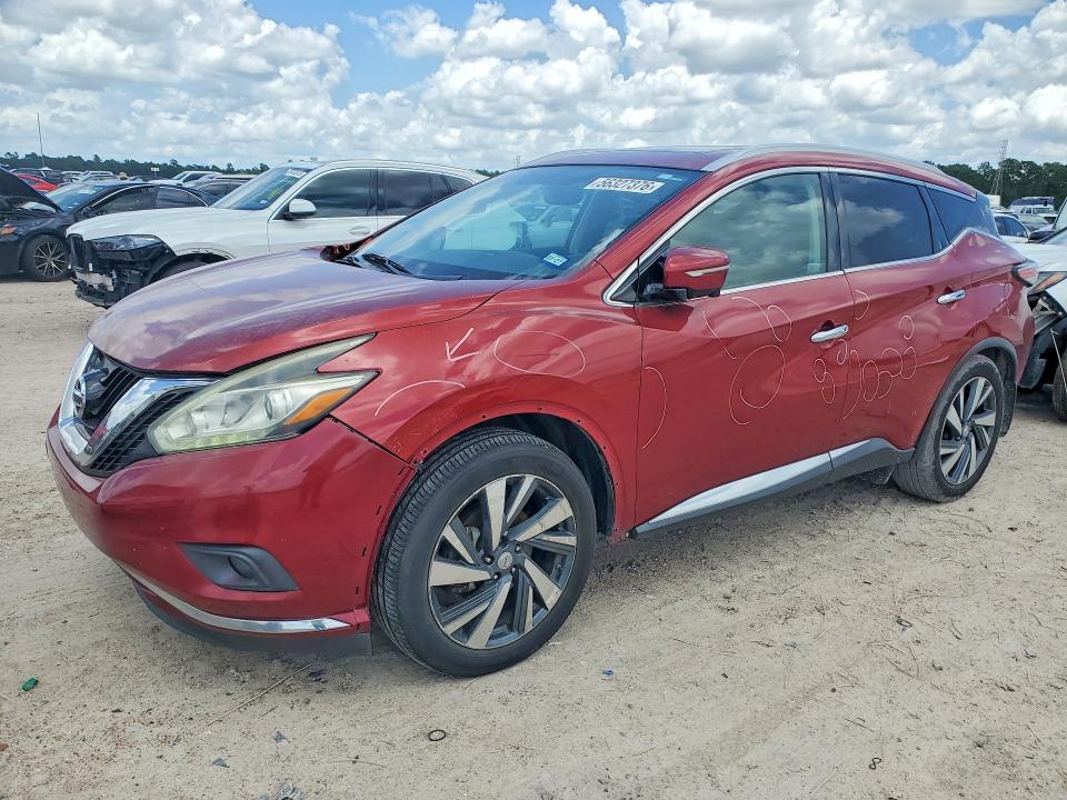 56327376 :رقم المزاد ، 5N1AZ2MG5FN214096 vin ، 2015 Nissan Murano مزاد بيع
