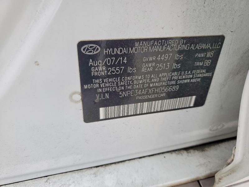 57488966 :رقم المزاد ، 5NPE34AFXFH056689 vin ، 2015 Hyundai Sonata مزاد بيع