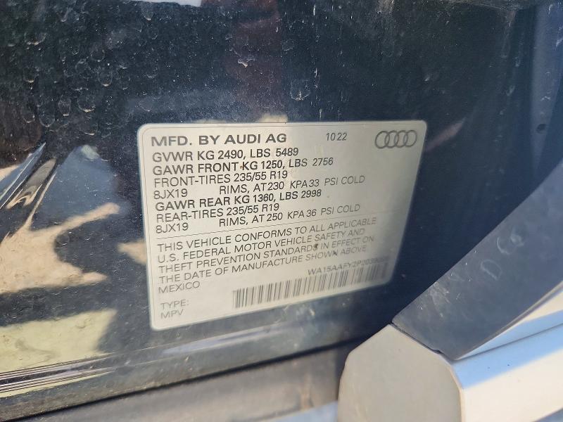 Aukcja sprzedaży 2023 Audi Q5, vin: WA15AAFY2P2039395, numer aukcji: 54549546