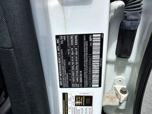 57190596 :رقم المزاد ، 4JGFB5KB8MA395671 vin ، 2021 Mercedes-benz Gle مزاد بيع