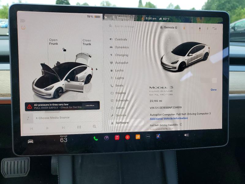Aukcja sprzedaży 2022 Tesla Model 3, vin: 5YJ3E1EB8NF234619, numer aukcji: 85990595