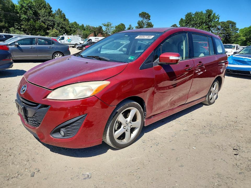 2013 Mazda 5 მანქანა იყიდება აუქციონზე, vin: JM1CW2CL0D0161547, აუქციონის ნომერი: 56052786