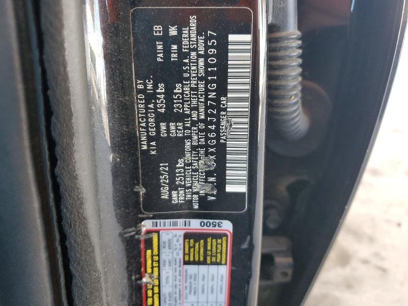 Продажа на аукционе авто 2022 Kia K5, vin: 5XXG64J27NG110957, номер лота: 53456386