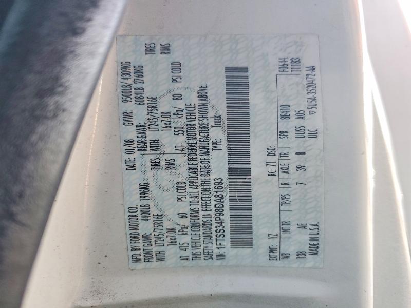 Aukcja sprzedaży 2008 Ford E350, vin: 1FTSS34P98DA81693, numer aukcji: 57550726