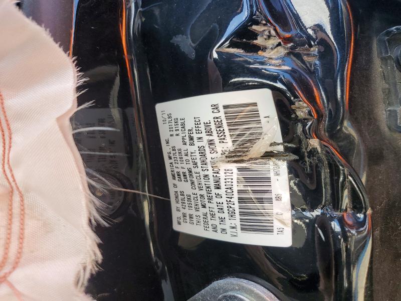 Aukcja sprzedaży 2012 Honda Accord, vin: 1HGCP2F40CA033126, numer aukcji: 57304606