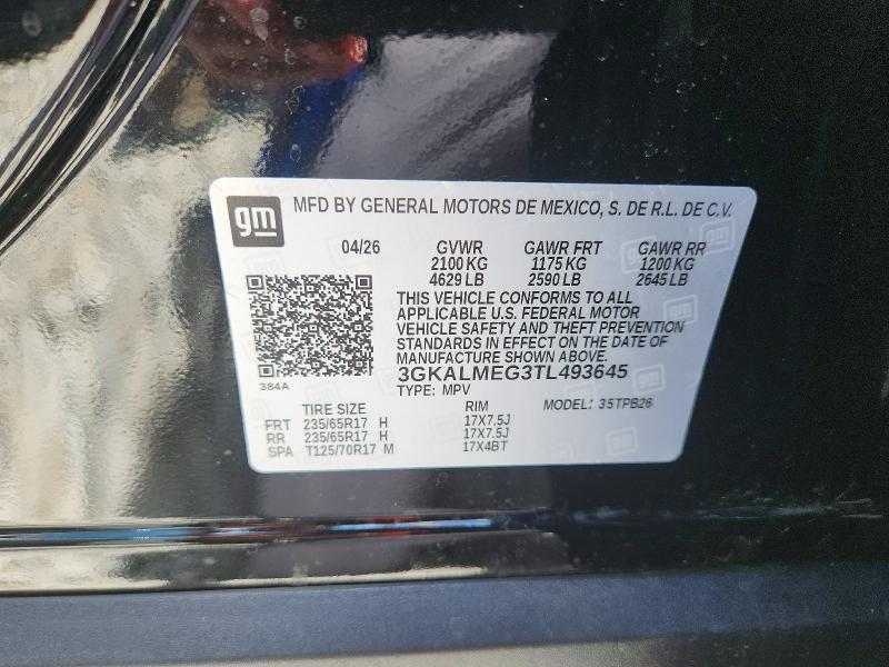 Продаж на аукціоні авто 2026 Gmc Terrain, vin: 3GKALMEG3TL493645, номер лоту: 57665436