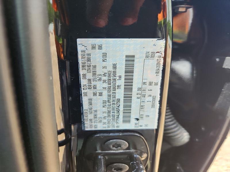58209006 :رقم المزاد ، 1FTFW4L84SFA27560 vin ، 2025 Ford F150 مزاد بيع