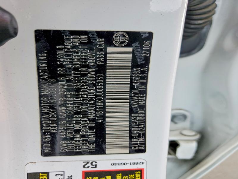 2018 Toyota Camry მანქანა იყიდება აუქციონზე, vin: 4T1B11HK0JU095053, აუქციონის ნომერი: 57266866