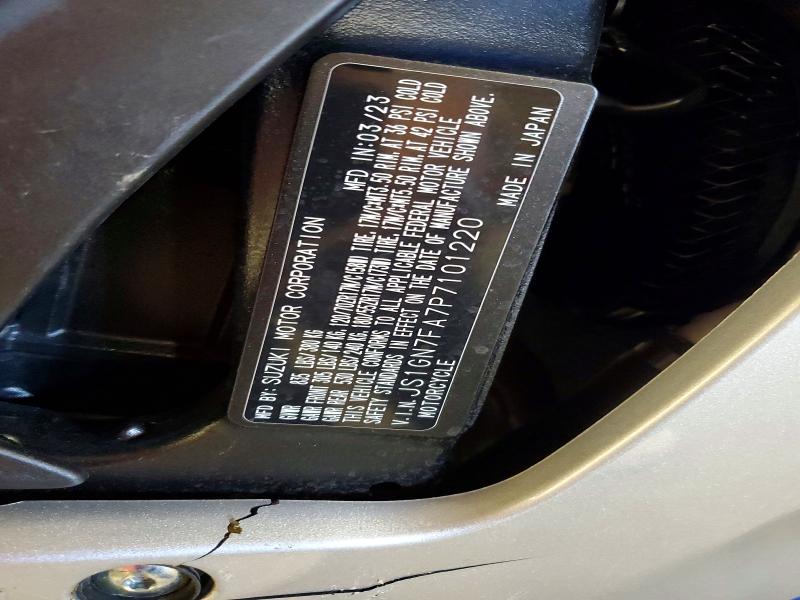 Продажа на аукционе авто 2023 Suzuki Gsx-r600, vin: JS1GN7FA7P7101220, номер лота: 56498116