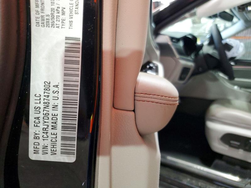 56764086 :رقم المزاد ، 1C4RJYD67N8747802 vin ، 2022 Jeep Grand Cherokee مزاد بيع