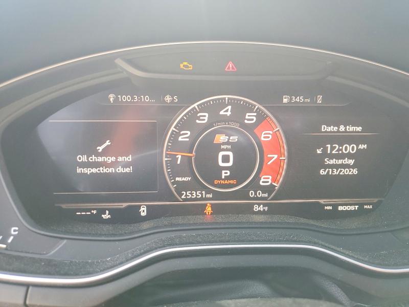 Aukcja sprzedaży 2018 Audi S5, vin: WAUY4GF51JN002814, numer aukcji: 57299436