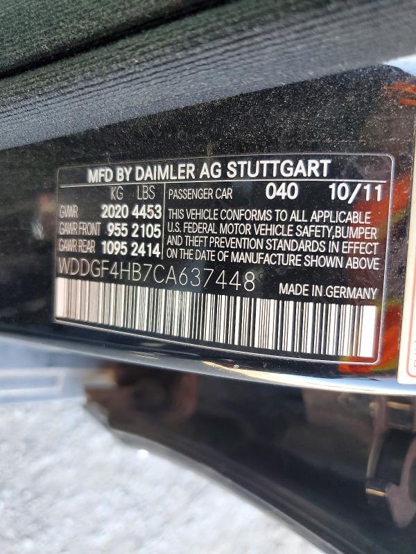 Auction sale of the 2012 Mercedes-benz C, vin: WDDGF4HB7CA637448, lot number: 56113176