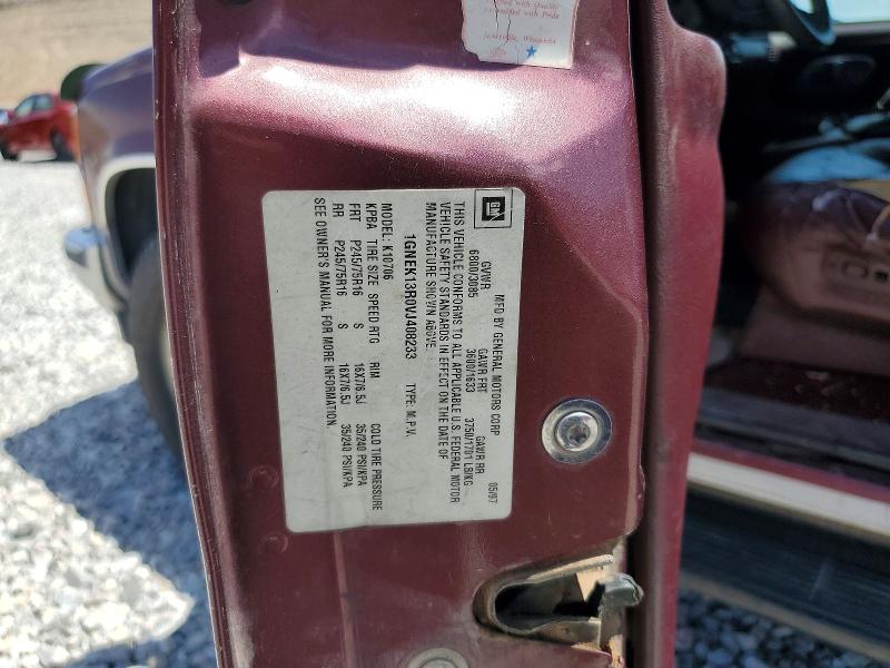 Aukcja sprzedaży 1997 Chevrolet Tahoe, vin: 1GNEK13R0VJ408233, numer aukcji: 58463446